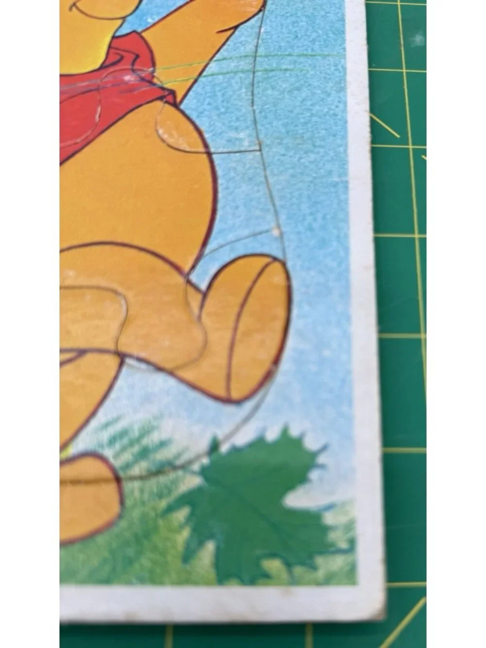 Vintage Disney Pinocchio Pooh And Toot Toot Cardboard Frame Tray Puzzle READ